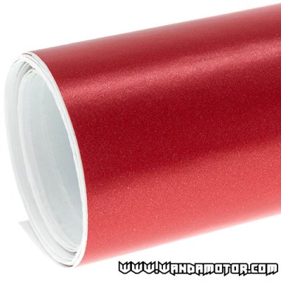 Wrapping sheet matte electro metallic red